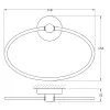 Держатель полотенца овальный ELLUX Elegance ELE 015, изображение 2