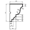 Карниз фасадный из полистирола Leptonika KC 102 2 м, изображение 2