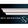 Карниз потолочный полиуретановый Перфект AB219 2440х189х156 мм, изображение 2