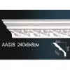 Карниз потолочный полиуретановый Перфект AA028F 2400х90х80 мм, изображение 2