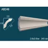 Карниз потолочный полиуретановый Перфект AB249F 2400х28х28 мм, изображение 2