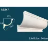 Карниз потолочный полиуретановый Перфект AB247 2400х99х105 мм, изображение 2