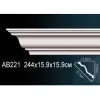 Карниз потолочный полиуретановый Перфект AB221 2440х159х159 мм, изображение 2