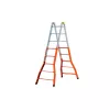 Шарнирная телескопическая лестница-стремянка Gierre PEPPina Gigante сталь, 4х5 перекладин A0080