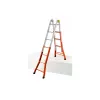 Шарнирная телескопическая лестница-стремянка Gierre PEPPina Gigante сталь, 4х5 перекладин A0080, изображение 2