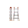 Шарнирная телескопическая лестница-стремянка Gierre PEPPina Acal 100 Gigante, 4х5 перекладин AL004, изображение 2