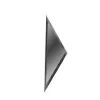 Плитка зеркальная Полуромб прямой 150x510 графит матовый (с фацетом 10 мм), изображение 2