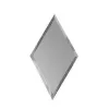 Плитка зеркальная Ромб 200х340 серебро (с фацетом 10 мм), изображение 2