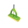 Самоотжимная швабра ЛЮБАША механизм Бабочка, насадка спонж/микрофибра 26 см, телескопический черенок 603607, изображение 2