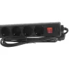 Сетевой фильтр PERFEO POWER+ 1,8м 6 розеток черный 30 012 501, изображение 2