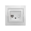 Информационная розетка Intro 1Э30301 RJ45, СУ, б.л., Plano, белый Б0038835