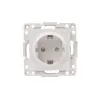 Механизм 1-местной розетки EKF PROxima Стокгольм, с заземлением, 16А, белый, с защитными шторками EYR16-028-10