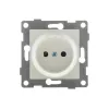 Механизм розетки GUSI ELECTRIC 1-ой без заземления, с защитной шторкой, СУ, 16А, 250В, жемчуг С11Р2-028