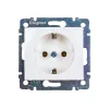Одноместная розетка Legrand, Valena с/з, белая 774420 694280