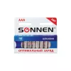 Батарейки SONNEN Alkaline, AAA алкалиновые, 10 шт., в коробке, 451089