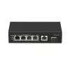 Коммутатор GIGALINK неуправляемый, 4 PoE af/at порта, 1000Мбит/с, 1 Upl, 1 SFP, 65W GL-SW-G005-04P