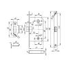 Врезная защелка Fuaro PLASTIC P96WC-50 AB бронза 33609, изображение 2