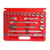 Набор двенадцатигранных торцевых головок 1/2" 10-32мм в кейсе 24шт JTC-T424B, изображение 2