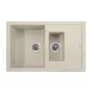 Кухонная мойка KAISER двойная 780x500x190 Sand Beige KG2M-7850-SB