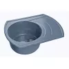 Мойка GRANFEST RONDO мрамор, GF-R--650L, чаша с крылом, 650х500мм, графит  R-650 L