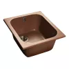 Мойка GRANFEST STANDART GF-S--430 мрамор, 1-чашa, 430х500 мм, терракот S-430 тер