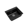 Мойка GRANFEST мрамор VERTEX 1-чаша, 580х500 мм., черный GF-V-580