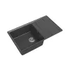 Мойка GRANFEST мрамор LEVEL чаша+крыло, 860х500 мм., графит GF-LV-860L