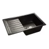 Композитная мойка GRANFEST Practic GF-P760L 760х500 мм, черный 308, с крылом 429483