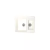 Мойка mixline ML-GM21 двухчашевая, молоко, 341, 485х600х190 мм 532402, изображение 2