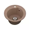 Мойка для кухни VIGRO из искусственного мрамора, (440х440х205) с уникальным дизайном чаши в форме капли VG101 терракотовый