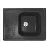 Мойка MIXLINE ML-GM18 с крылом, антрацит 343, 490х640х190 мм 547635, изображение 2