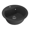 Мойка MIXLINE ML-GM09 круглая, антрацит 343, 490 мм глуб. чаши 185 547622
