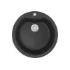 Мойка MIXLINE ML-GM12 круглая, антрацит 343, 480 мм, глубина чаши 210 мм 547625