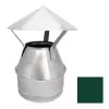 Оголовок для сэндвич дымохода оцинкованная сталь Eco Flue D200х115 мм зеленый
