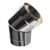Сэндвич колено для дымохода нержавеющая сталь Eco Flue 0,5 мм D200х120 мм угол 135 градусов