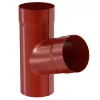 Тройник трубы Aquasystem D125/90 мм RAL RR 29 красный