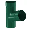 Тройник трубы Aquasystem D125/90 мм RAL 6005 зеленый