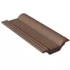 Черепица половинчатая цементно-песчаная Braas Франкфуртская 420х180 мм темно-коричневая