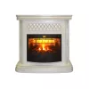 Электрический камин к/к Alex Bauman Bergamo A 25 фронтальный белый шоколад №Е61 с/в AB-02-25-WM048Е61 837811