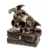 Статуэтка Драконы на черепе и книгах Veronese