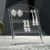 Подставка для украшений Серьги, прозрачная, 9 x 4 x 13 см