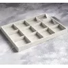Подставка для украшений 12 ячеек, серый, 35 x 24 x 3 см, изображение 2