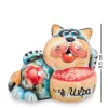 Фигурка Кот-Икра цв.(Гжельский фарфор) ГЛ-172