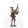 Бронзовая статуэтка Африканский музыкант играющий на архаичной гитаре (Кора), изображение 2