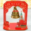 Колокольчик Москва в деревянной рамке Sima-land