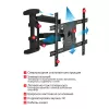 Кронштейн для телевизора настенный наклонно-поворотный Arm Media COBRA-60 32"-65" до 45 кг, изображение 3
