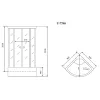 Timo Lux T-7790 душевая кабина (90*90*220), шт, изображение 2