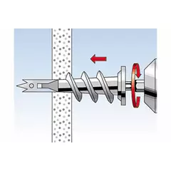 Дюбель для гипсокартона Fischer GKMS 12 100 шт 40432, изображение 2