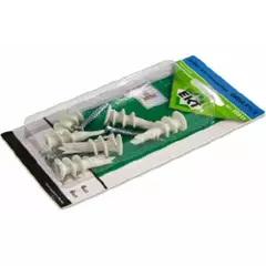 Пластмассовый дюбель для гипсокартона DRIVA F12 с шурупом 4.5х35, 6шт Ekt 59911