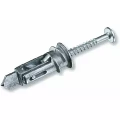 Металлический самоустанавливающийся дюбель для гипсокартона с шурупом 4.5х45, 2шт Ekt DRIVA PLUS TP12 61191